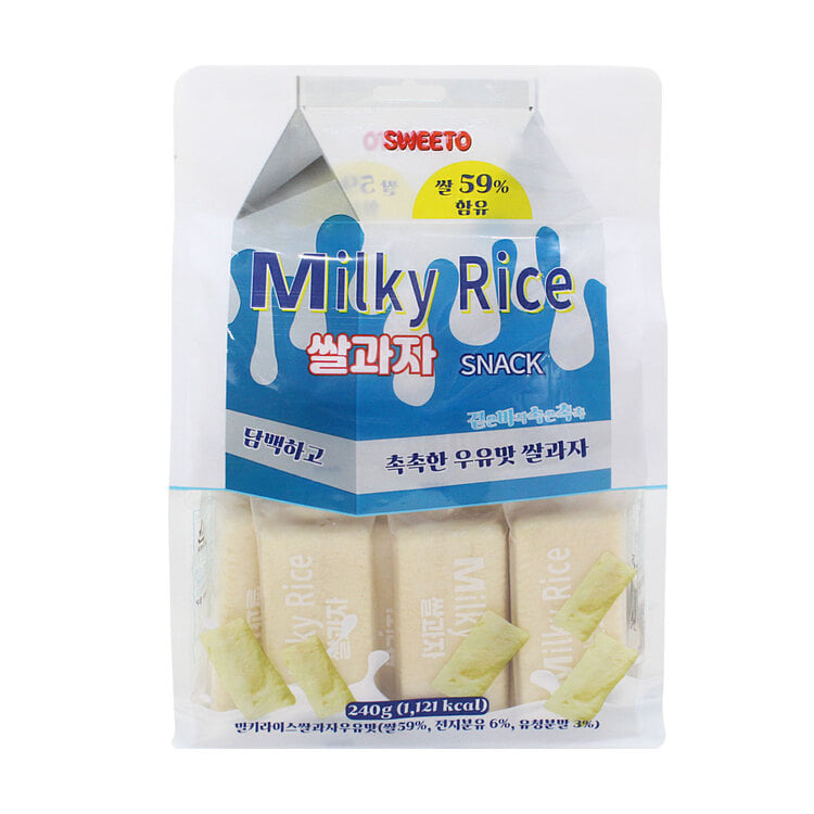 밀키라이스 쌀과자 우유맛 240g